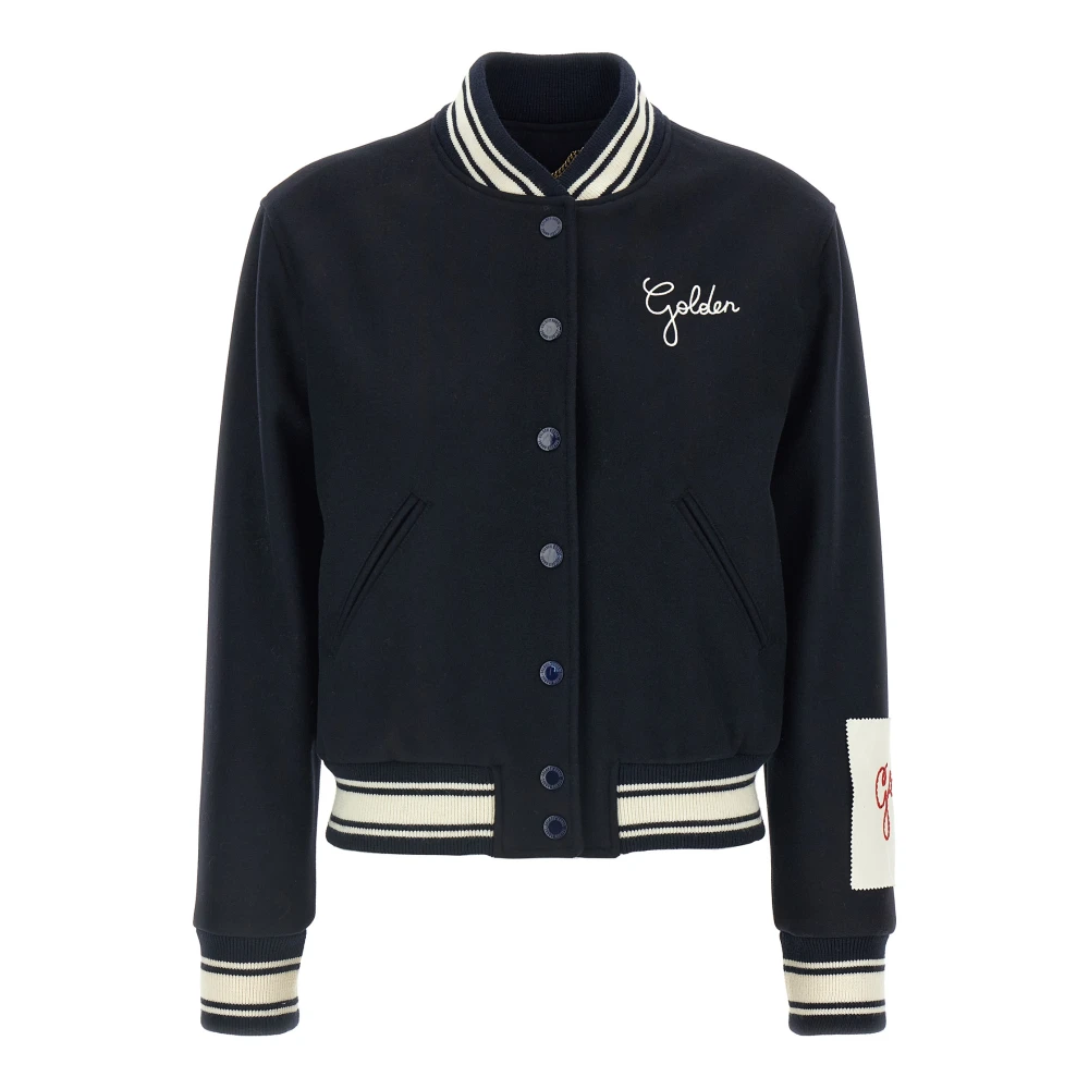 Golden Goose Women's Blue Dirce Bomber Jacket - Bomber Jackets - Xs - Jackets