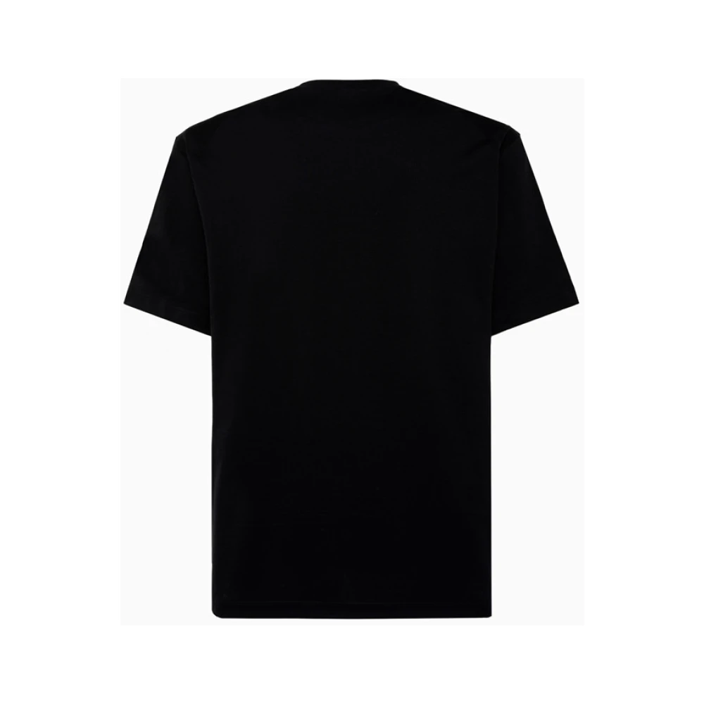 Y-3 Effengekleurde Katoenen Scoop Neck T-Shirt Black Heren