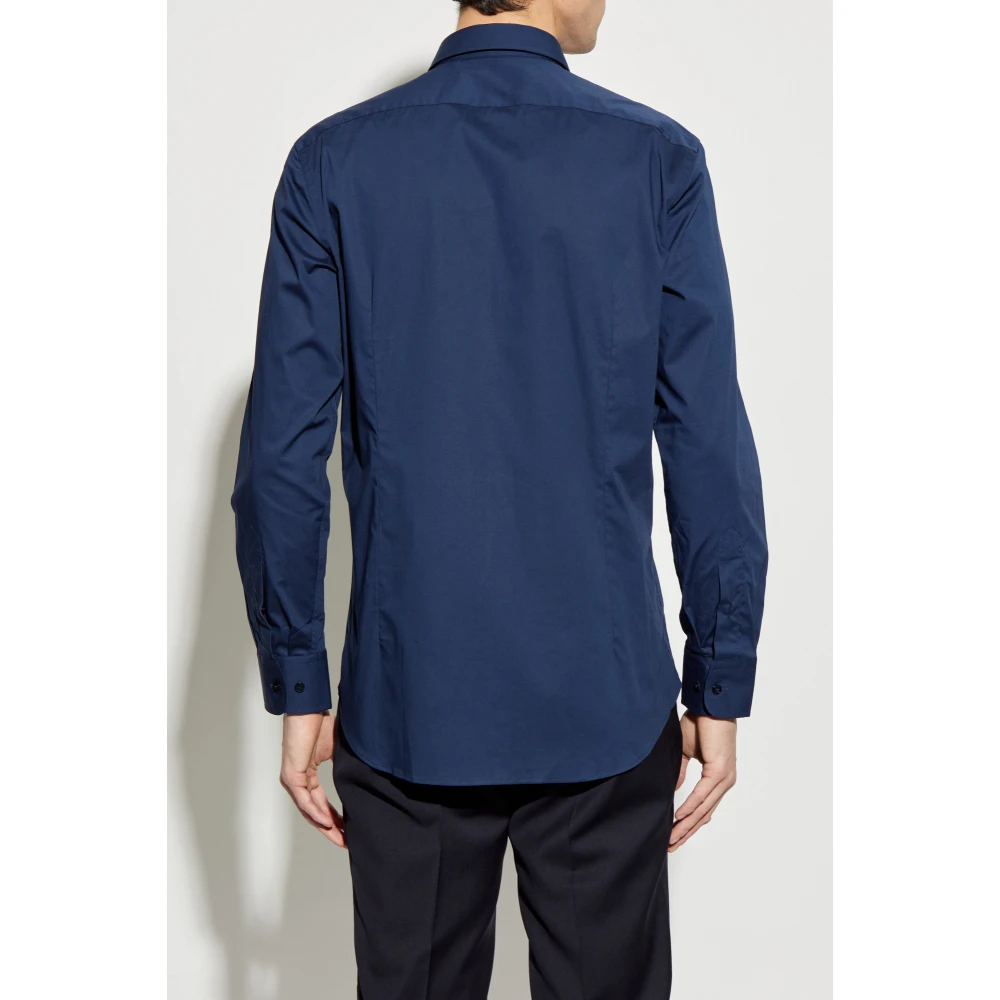 ETRO Katoenen shirt Blue Heren