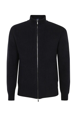 Blå Navy Half Zip Pullover