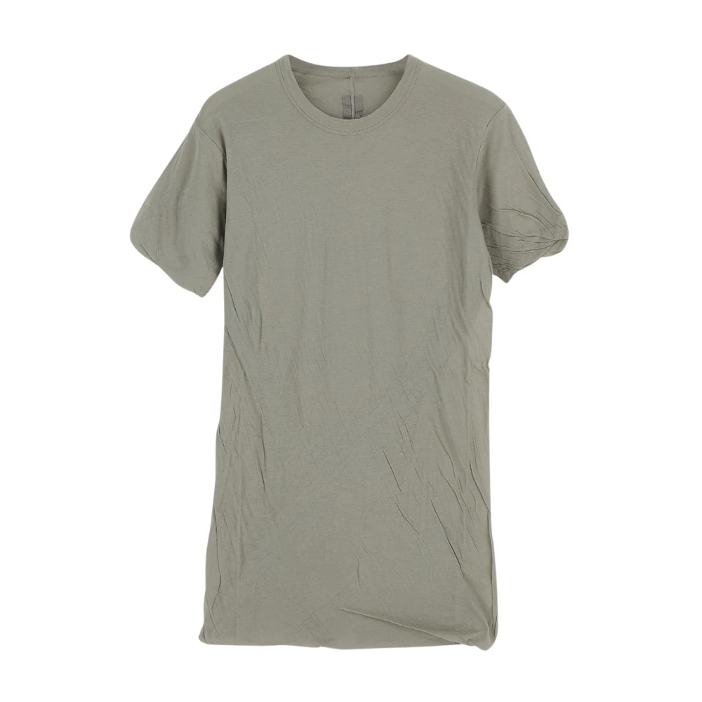 Rick Owens Double SS Katoenen T-Shirt Beige Heren