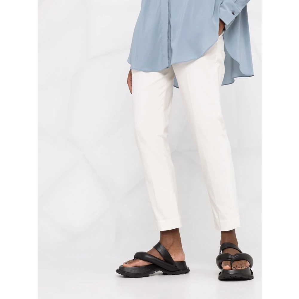 BRUNELLO CUCINELLI Witte Hoge Taille Katoenen Culotte Broek White Dames