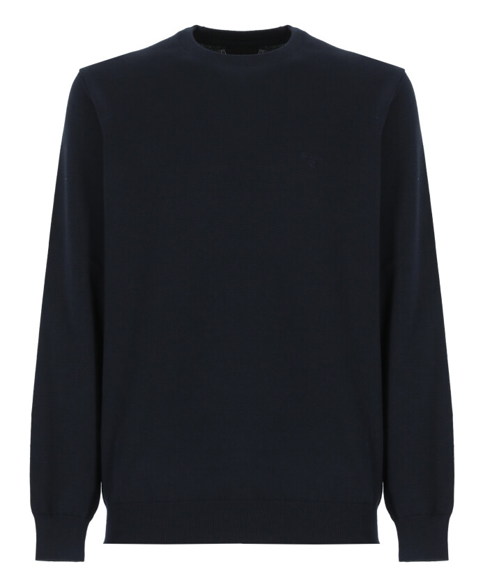 pull-en-coton-bleu-col-rond-manches-longues