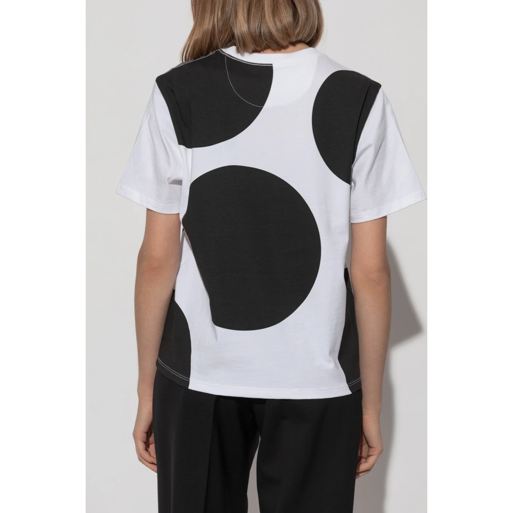 Kate Spade Katoenen T-shirt met ronde halslijn White Dames