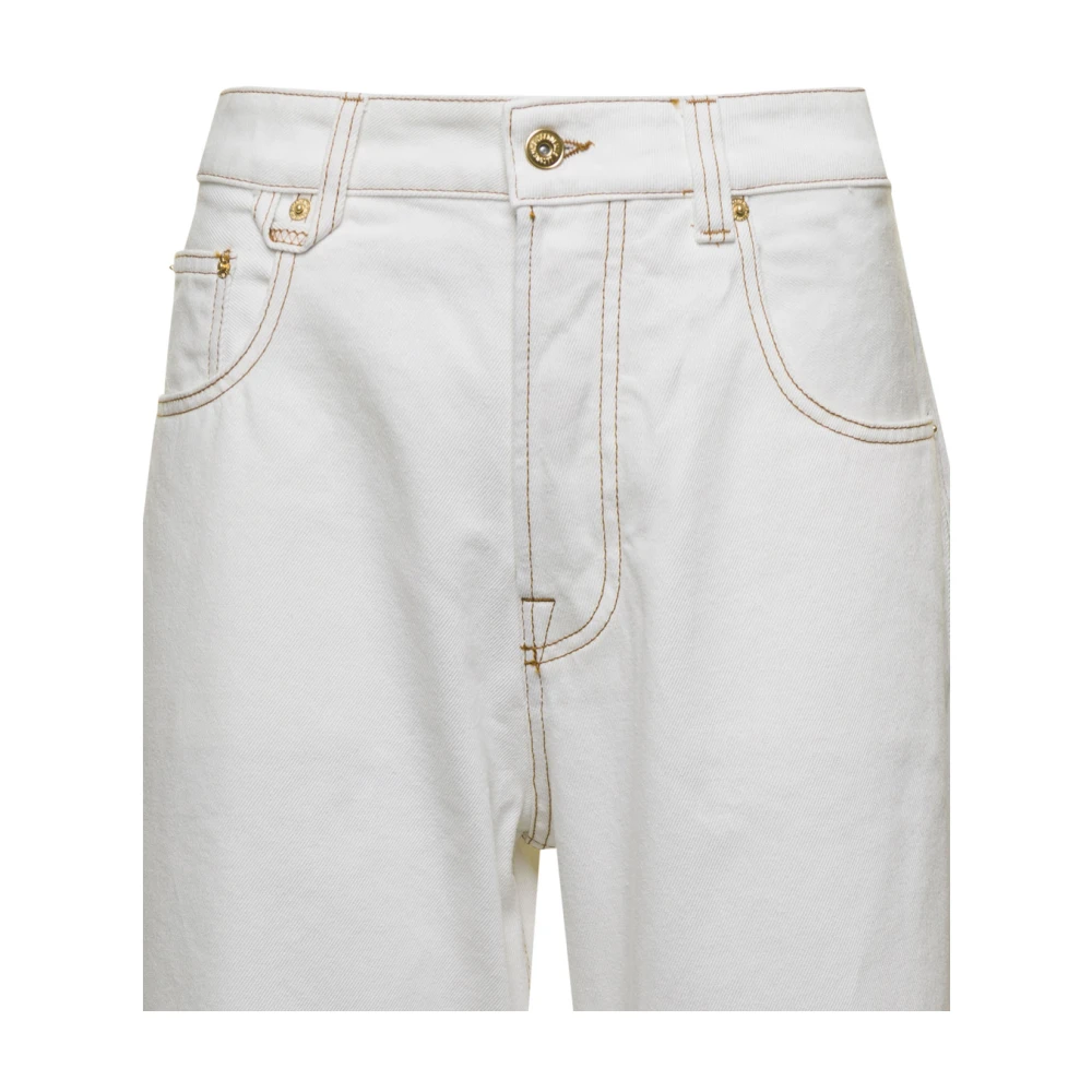 Jacquemus Straight Jeans White Dames