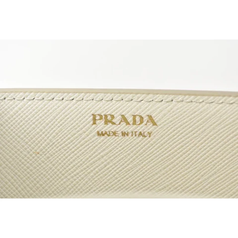 Prada Vintage Pre-owned Canvas wallets White Dames