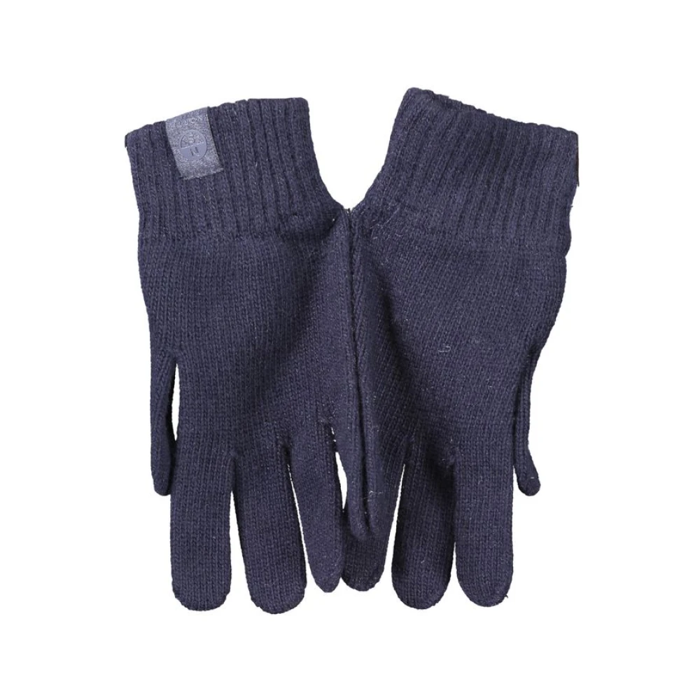 North Sails Men's Blue Gloves, M, Cashmere Glove