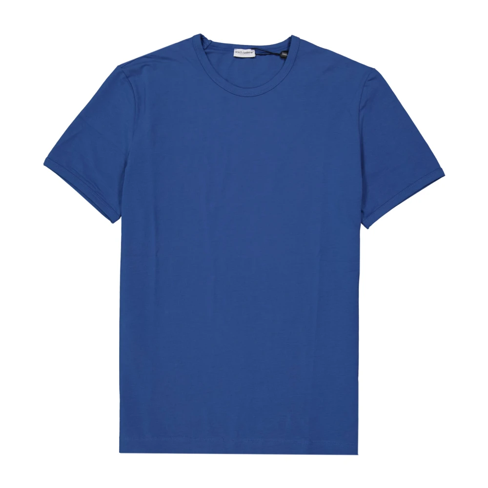 Dolce & Gabbana Blauw Katoenen T-Shirt voor Heren Blue Heren