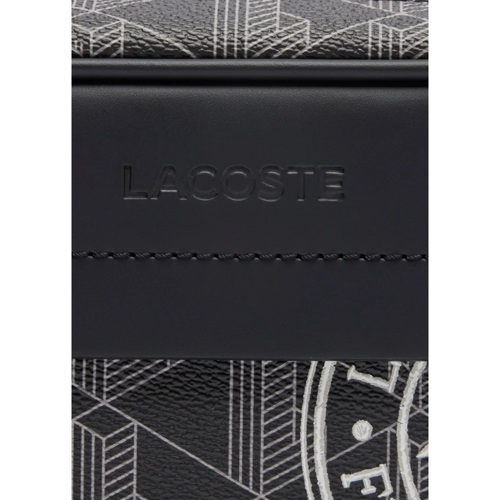 Lacoste Monogram Reporter Tas Blend Design Black Heren