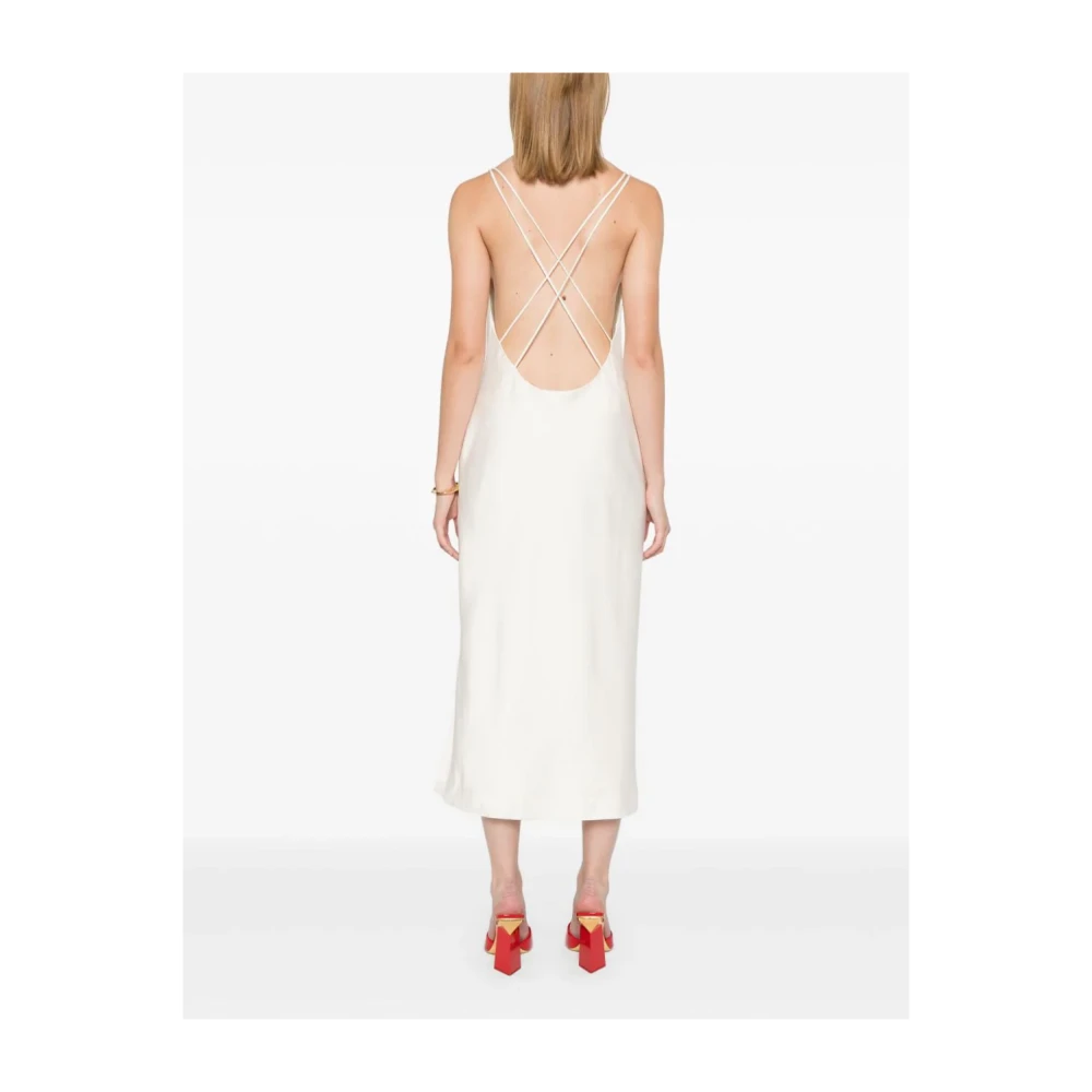 Rotate Birger Christensen Witte Midi Slip Dress White Dames