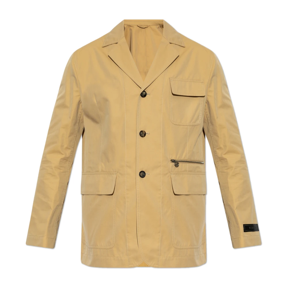 Versace Katoenen blazer Beige Heren