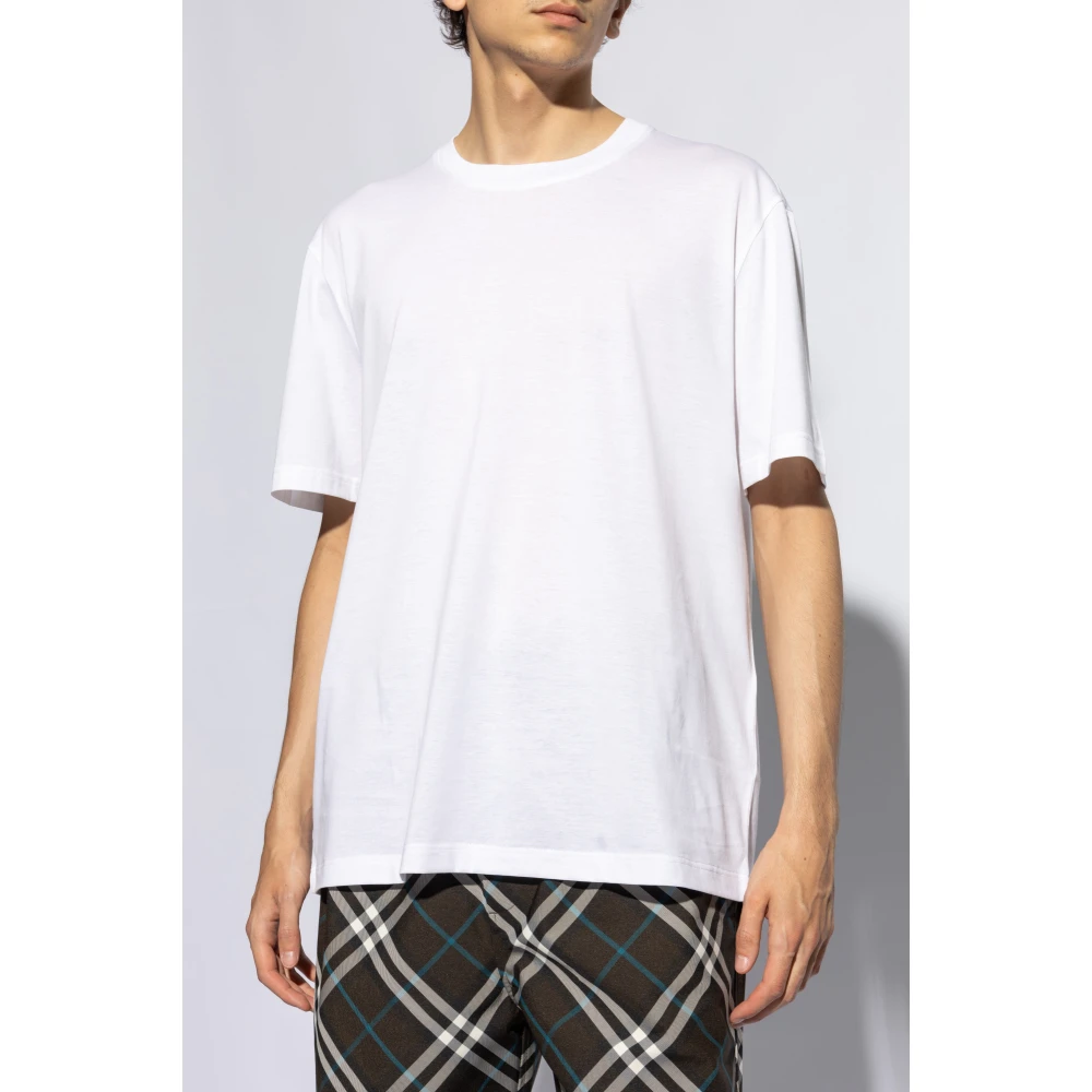 Brioni Katoenen t-shirt White Heren