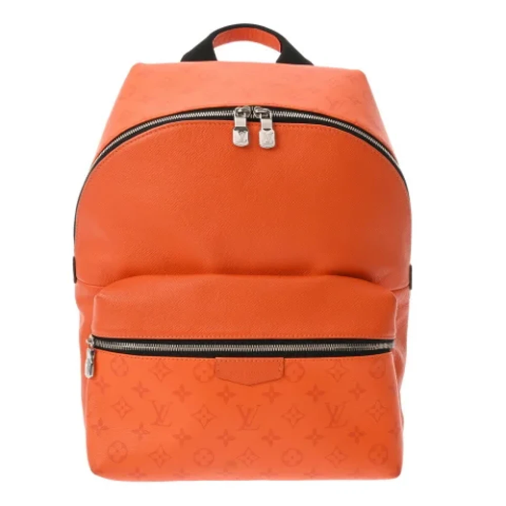 Louis Vuitton Vintage Pre-owned Leather backpacks Orange Dames