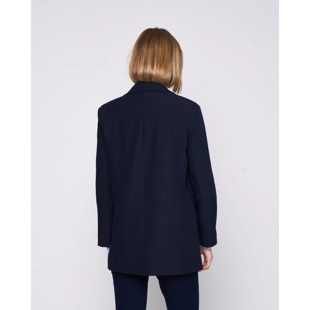 Silvian Heach Klassieke Blazer met Zijzakken Blue Dames