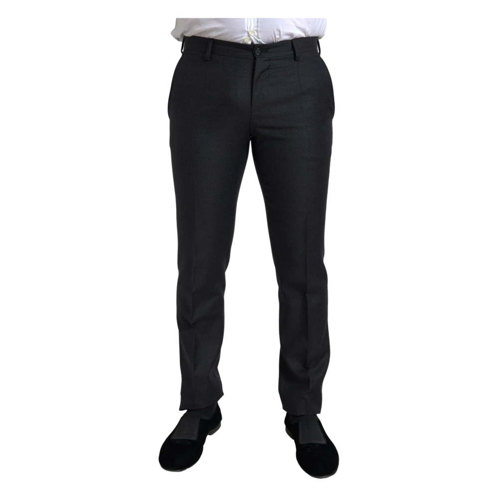 Dolce & Gabbana Elegant zwart Martini Slim Fit Pak Black Heren