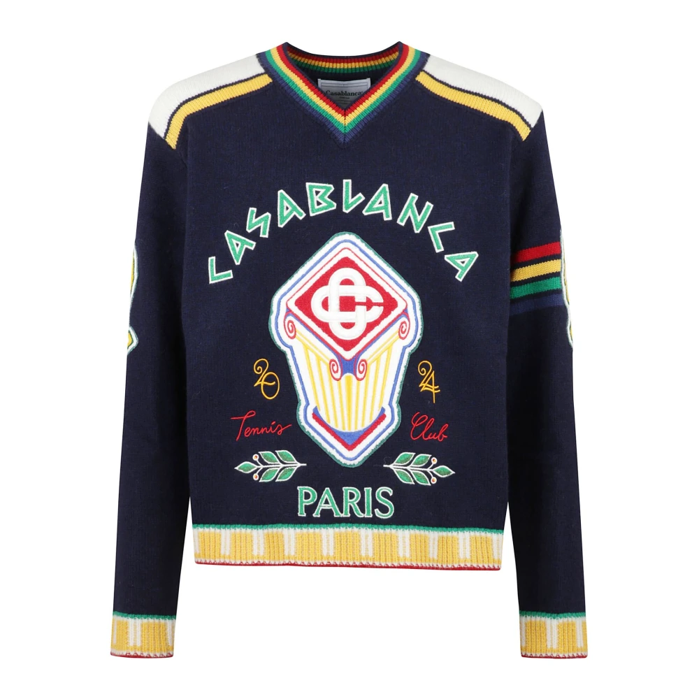 Casablanca Klassieke Fraternity Jumper voor Mannen Blue Heren