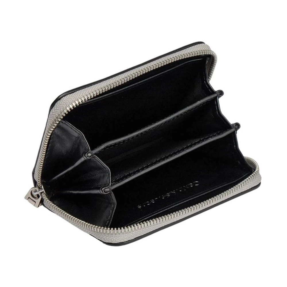 Calvin Klein Jeans Compacte Polyurethaan Kleine Portemonnee Collectie Gray Dames