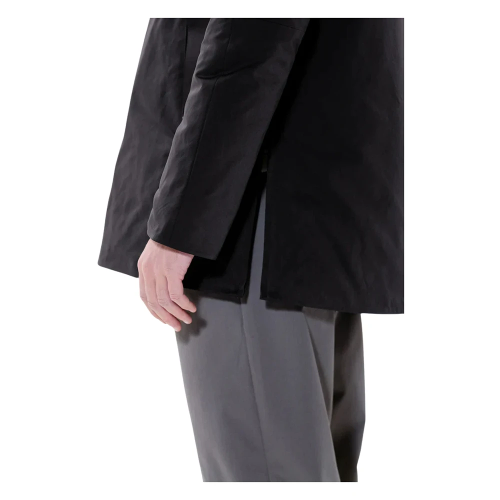 Duno Grijze gewatteerde parka met dubbele capuchon Gray Heren