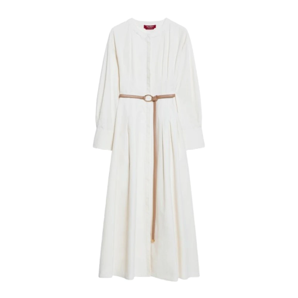 Max Mara Studio Elegante Ivoor Shirtjurk Beige Dames