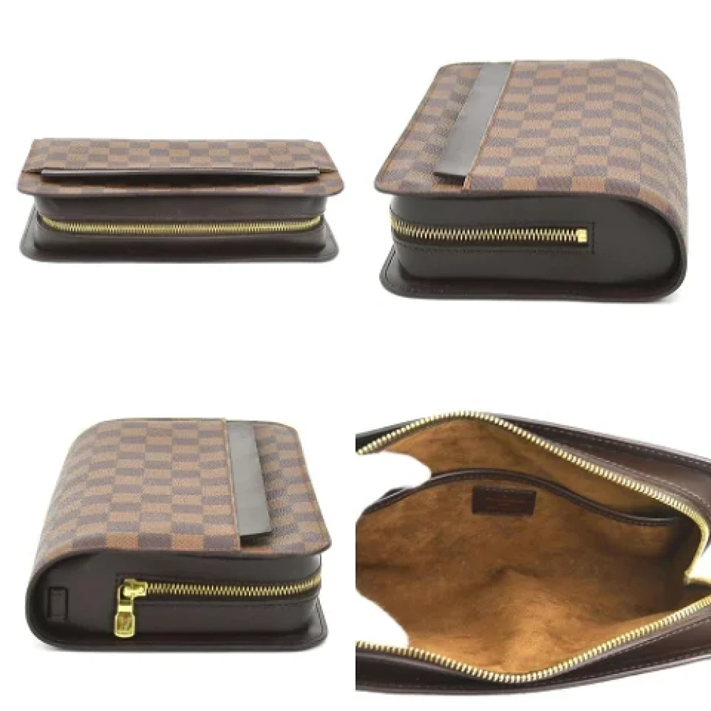 Louis Vuitton Vintage Pre-owned Canvas clutches Brown Dames