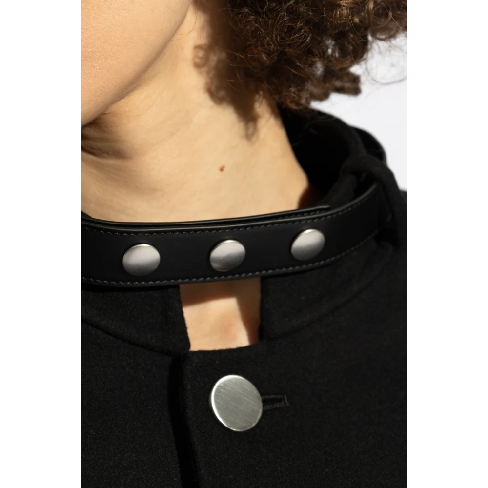 Jil Sander Wollen jas Black Dames