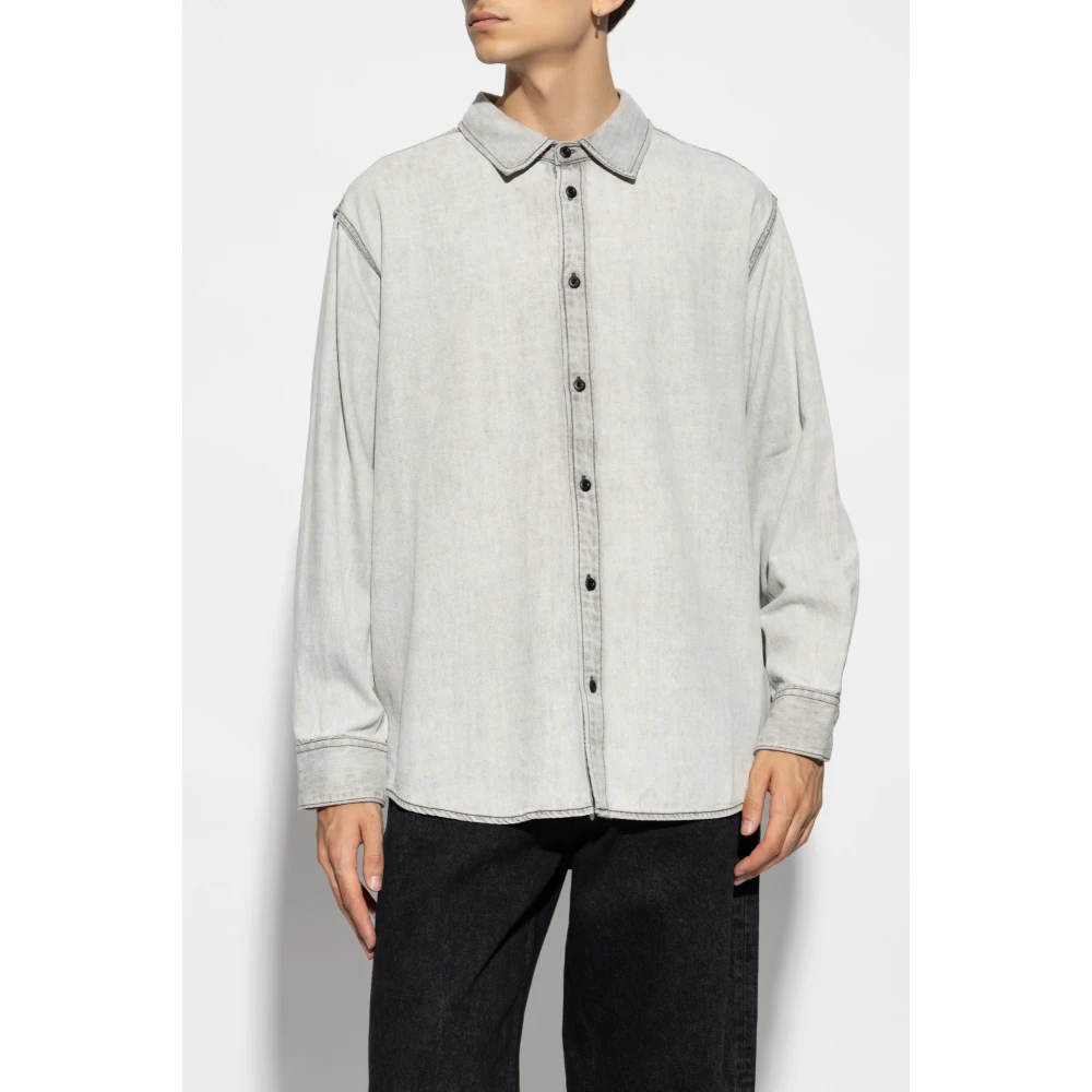 Rag & Bone Denim overhemd Smoke Gray Heren