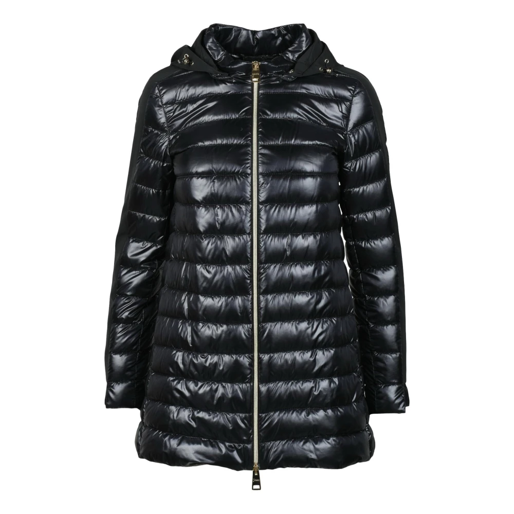 Herno Lichtgewicht Nylon Puffer Jas Black Dames