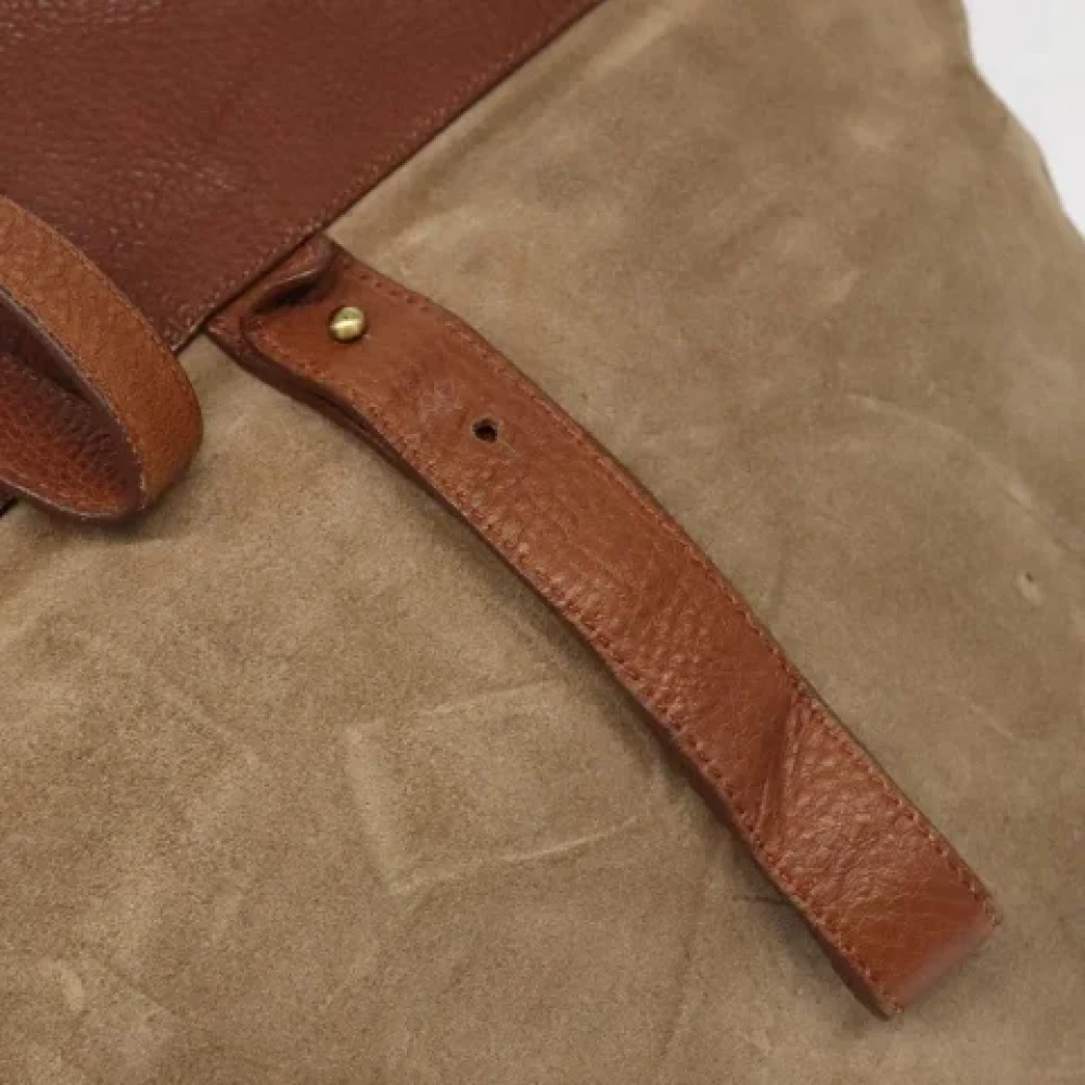 Burberry Vintage Pre-owned Leather handbags Brown Dames