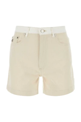 Two-tone Denim Shorts