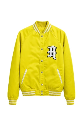 Giacca Bomber con Logo Frontale