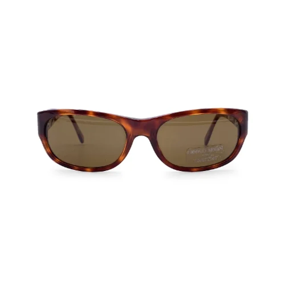 Armani Pre-owned Plastic sunglasses Brown Dames