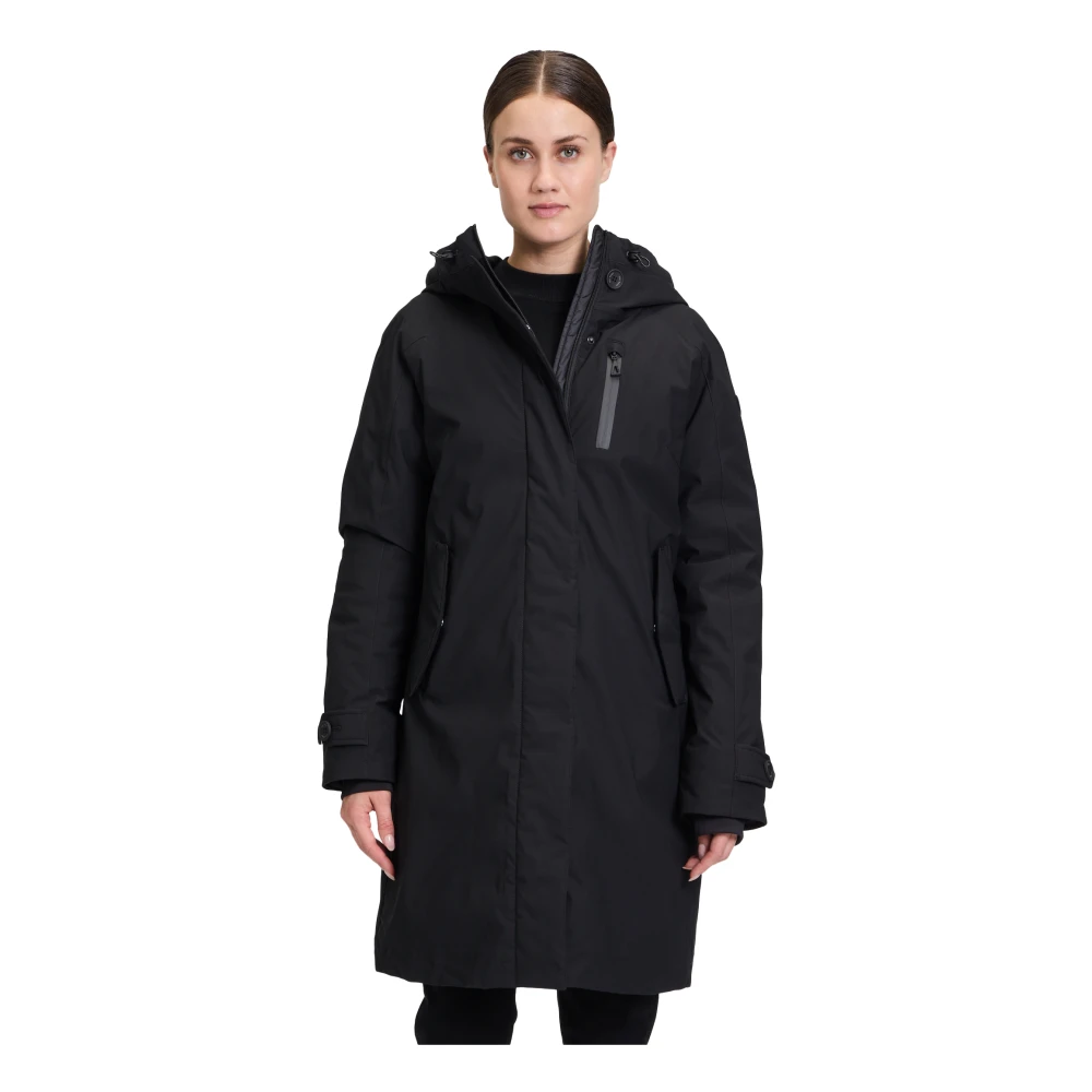 Gil Bret Sportieve regenjas met capuchon Black Dames