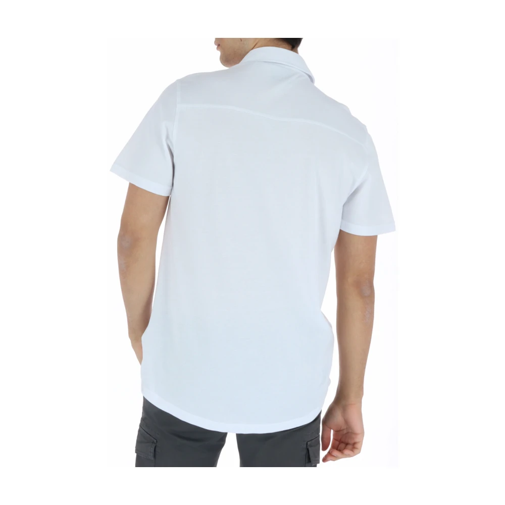 Lyle & Scott Korte mouw overhemd met geometrisch patroon White Heren