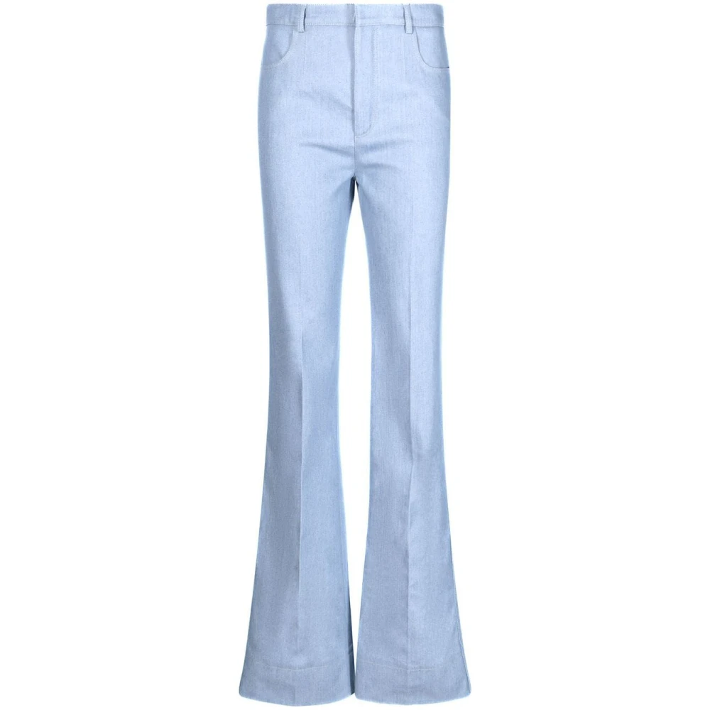 Saint Laurent Lichtblauwe Flared Denim Jeans Blue Dames