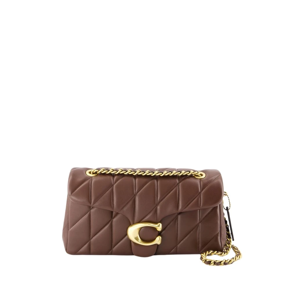 Coach Women's Brown Quilted Lambskin Shoulder Bag In