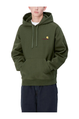 sweat-a-capuche-american-script-tarragon