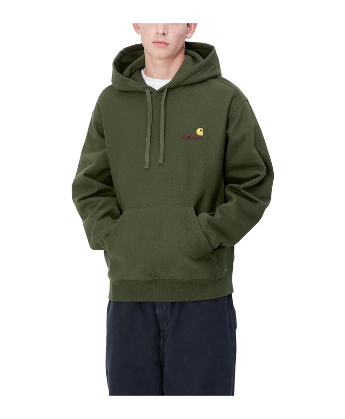 sweat-a-capuche-american-script-tarragon