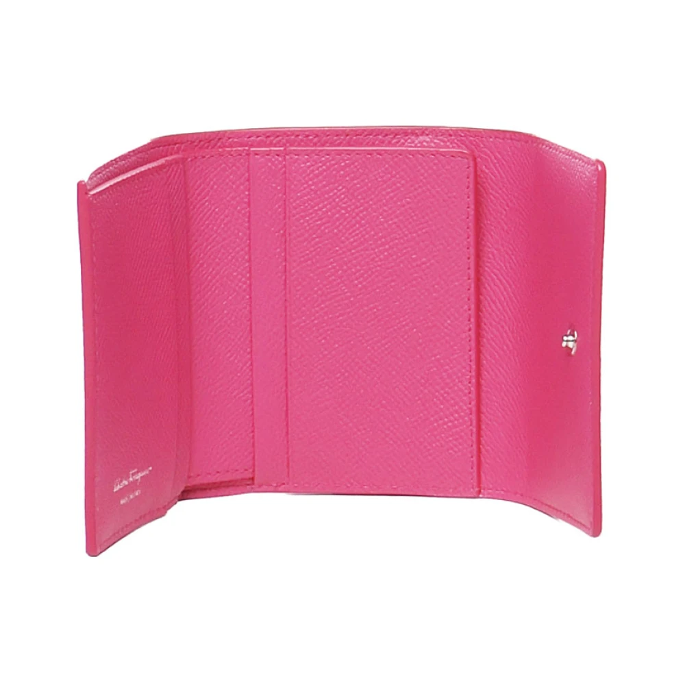 Salvatore Ferragamo Stijlvolle Portemonnees Collectie Purple Dames