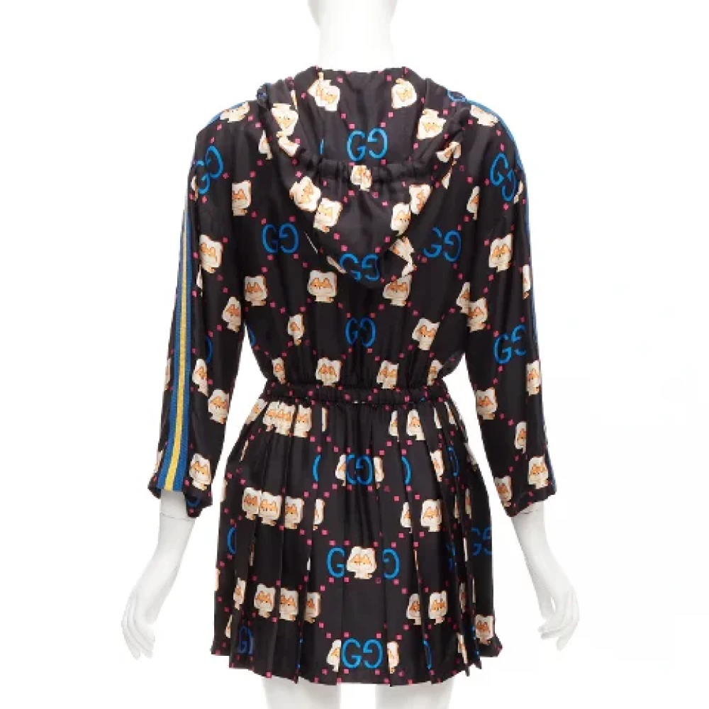 Gucci Vintage Pre-owned Silk dresses Multicolor Dames