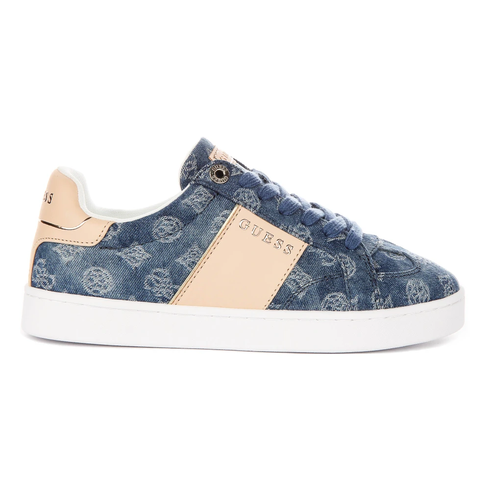 Guess Blue Sneakers, Female, 6 Uk, Jrone 4G Logo Sneaker