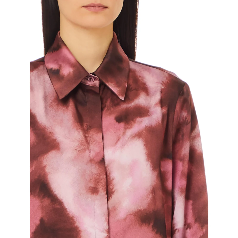 Liu Jo Elegante Satijnen Blouse voor Vrouwen Red Dames