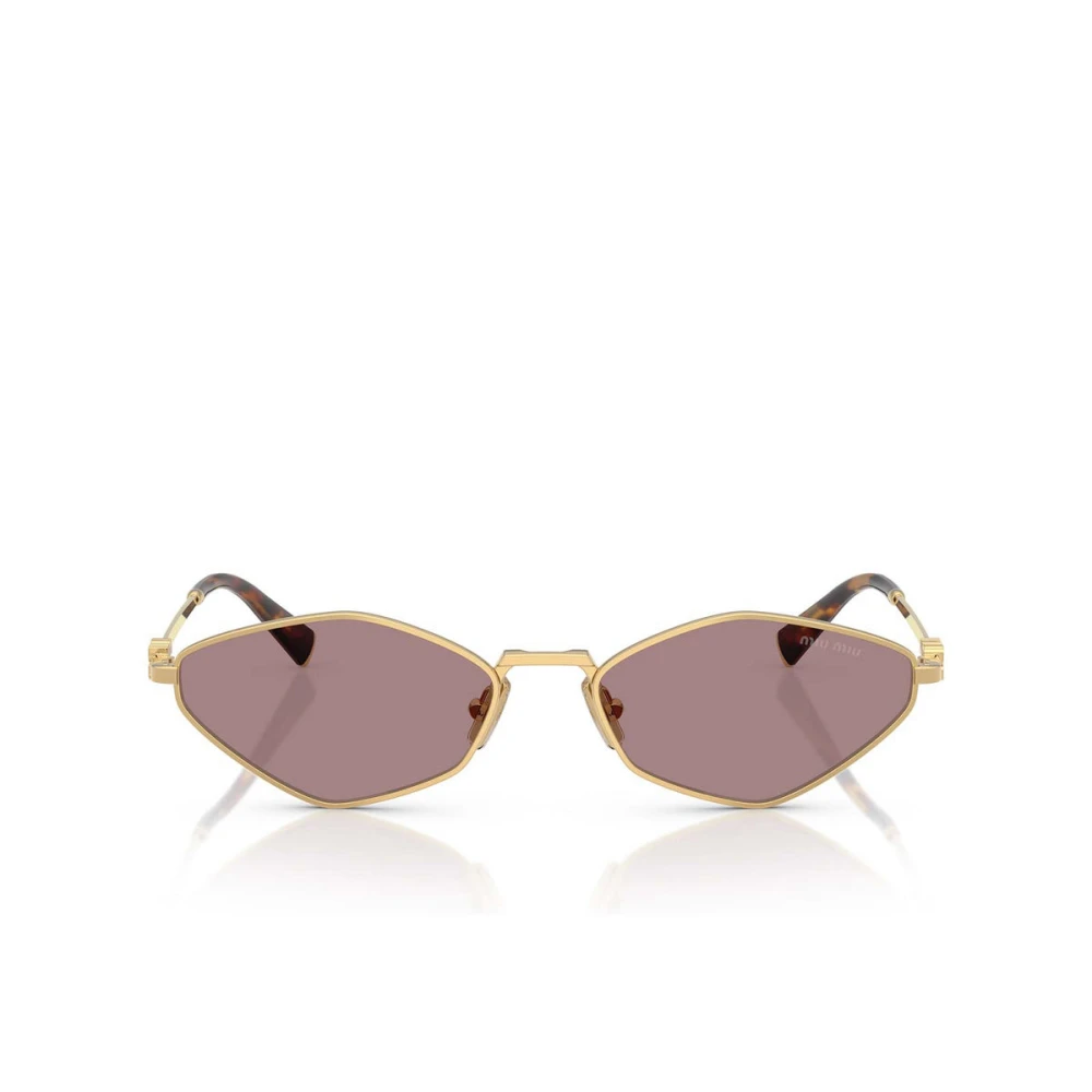 Miu Miu Women's Yellow Stylish Sunglasses With Unique Design - Sunglasses - 56 Mm - Accessories
