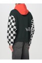 sweat-a-capuche-damier-noir