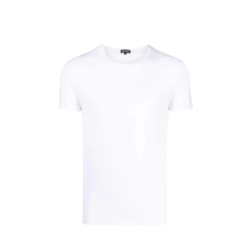 Slim Fit Stretch Bomull T-Skjorte