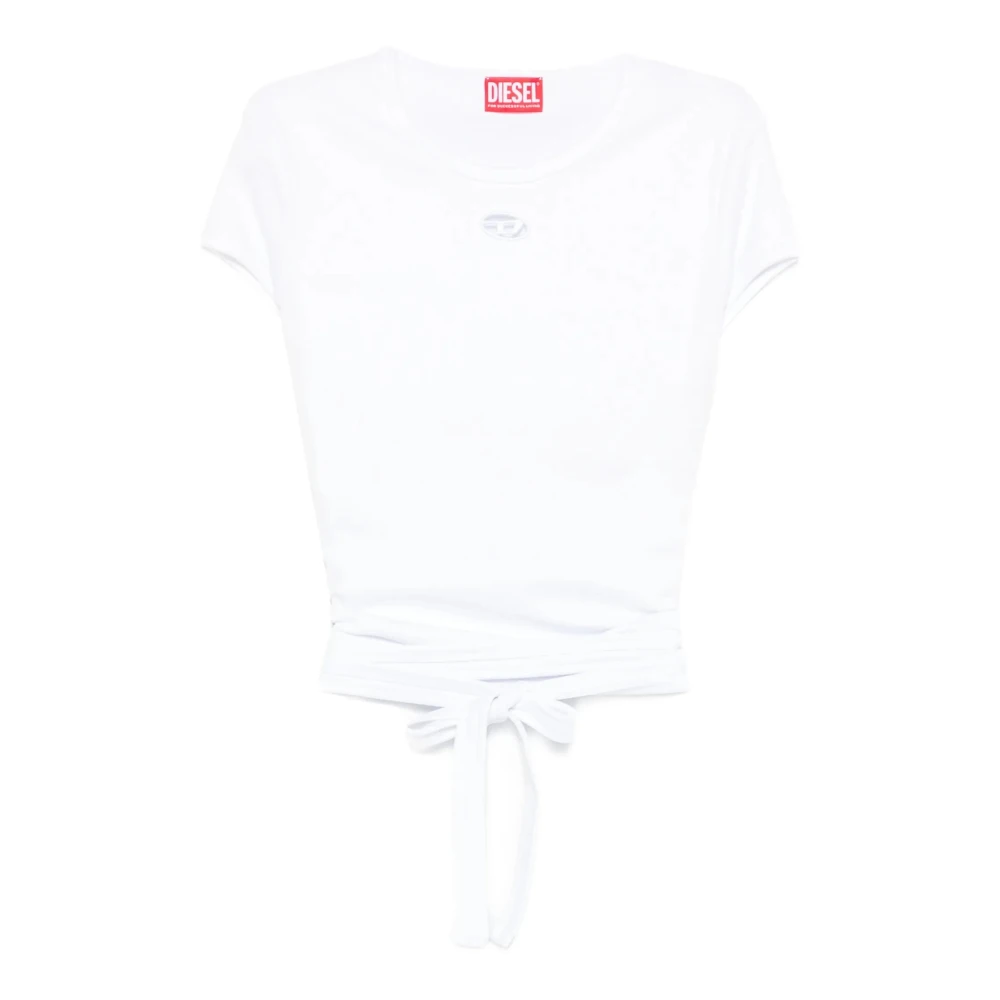 Diesel T-Shirts Tops Mujer Blanco Xs