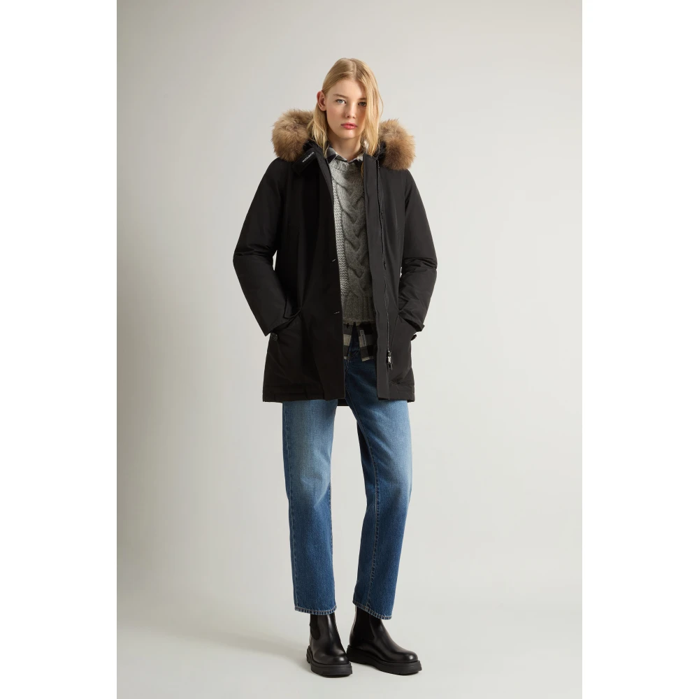 Woolrich Zwarte Arctic Parka Jas Black Dames
