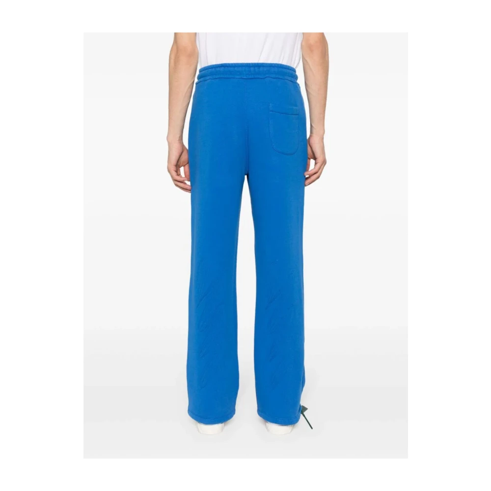 Off White Nautical Blue Scribble Diags Track Pants Blue Heren
