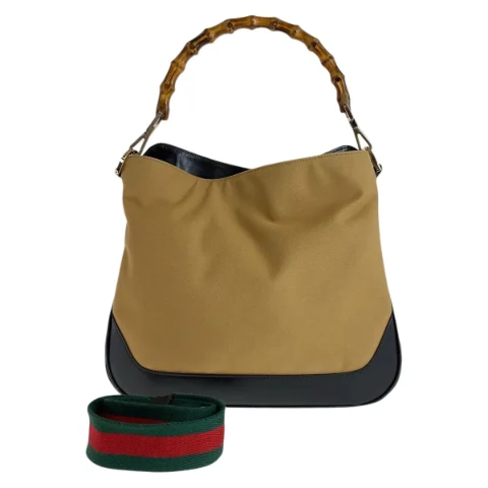 Gucci Vintage Pre-owned Canvas handbags Beige Dames