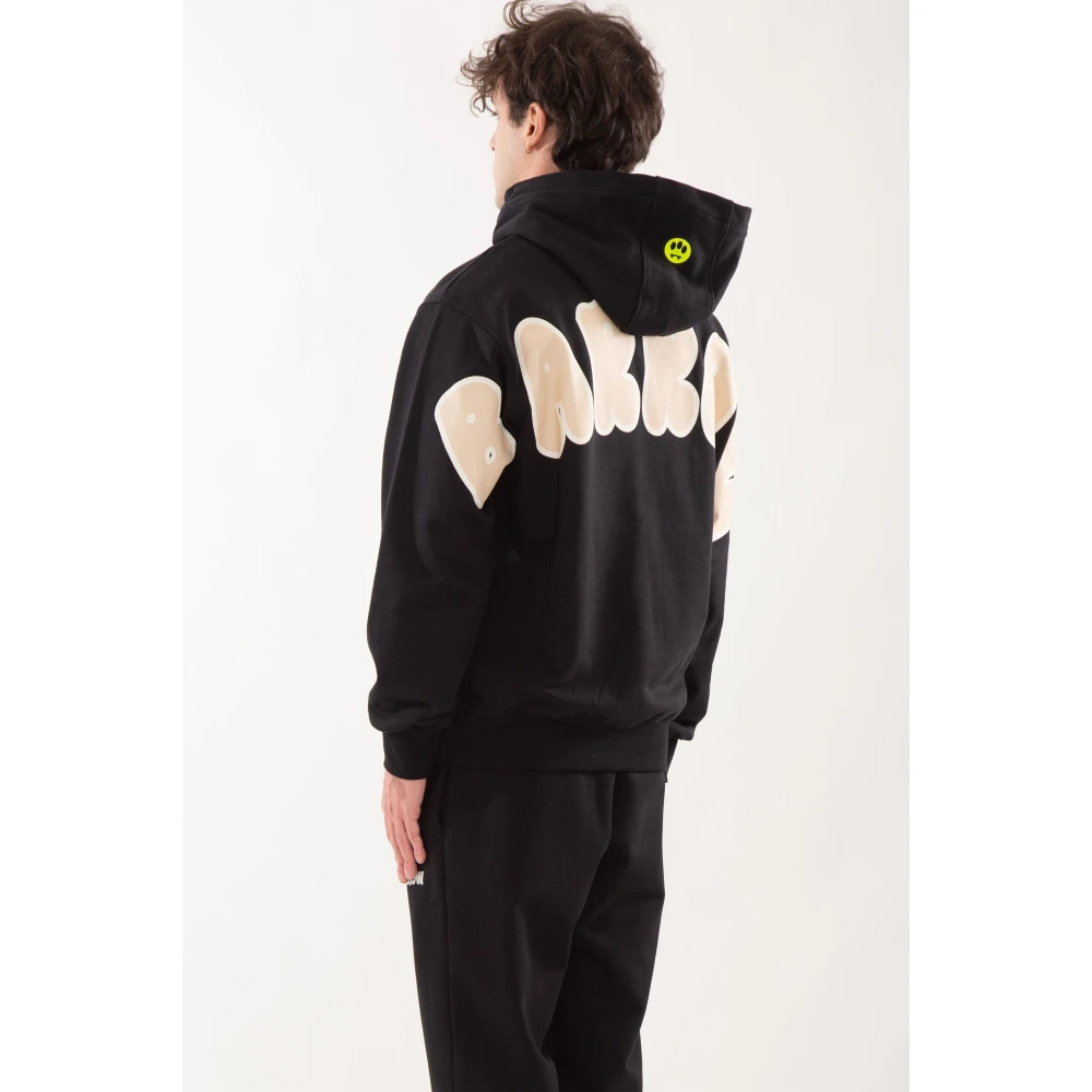 Barrow Achterlogo hoodie klassieke stijl Black Heren