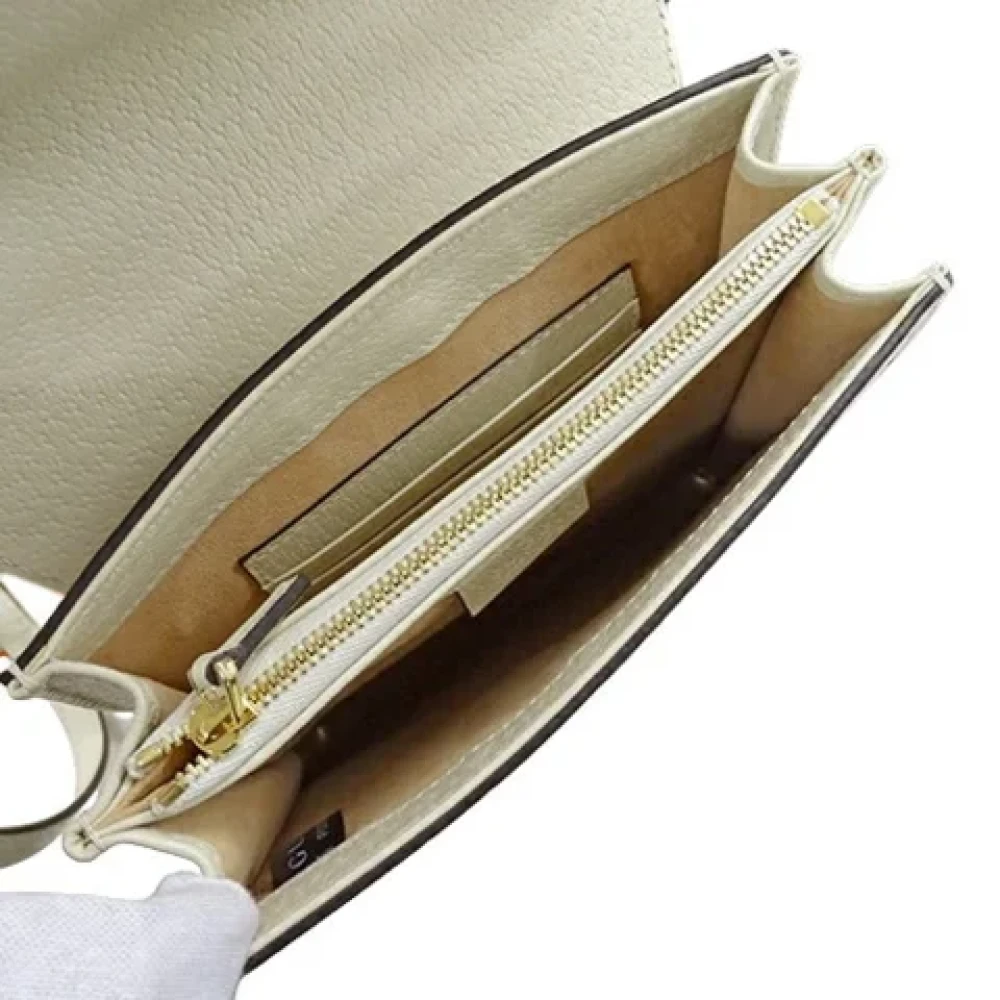 Gucci Vintage Pre-owned Fabric gucci-bags White Dames